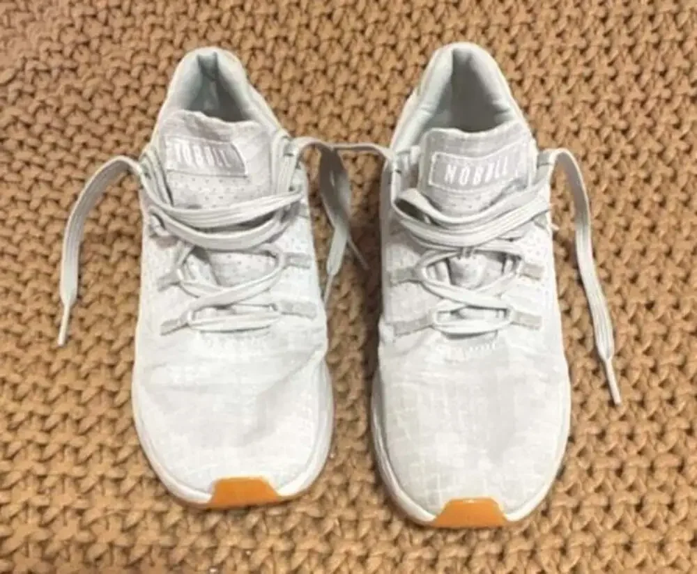 NOBULL Women's Light Grey Allday Ripstop Athletic Training Shoes Size 7
